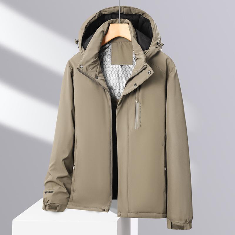 

2025 autumn and winter cotton-padded clothes men s jackets men s couples graphene cotton-padded clothes hooded cotton-padded clothes women s black 6XL верблюд