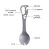 5 In 1 Utility Spork Portable Stainless Fork Spoon Cutlery Multifunctional Bottle Opener Tools Camping Eating Tableware
