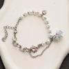 Black White Beaded Bracelets for Women Sweet Aesthetic Charm Bracelets Jewelry