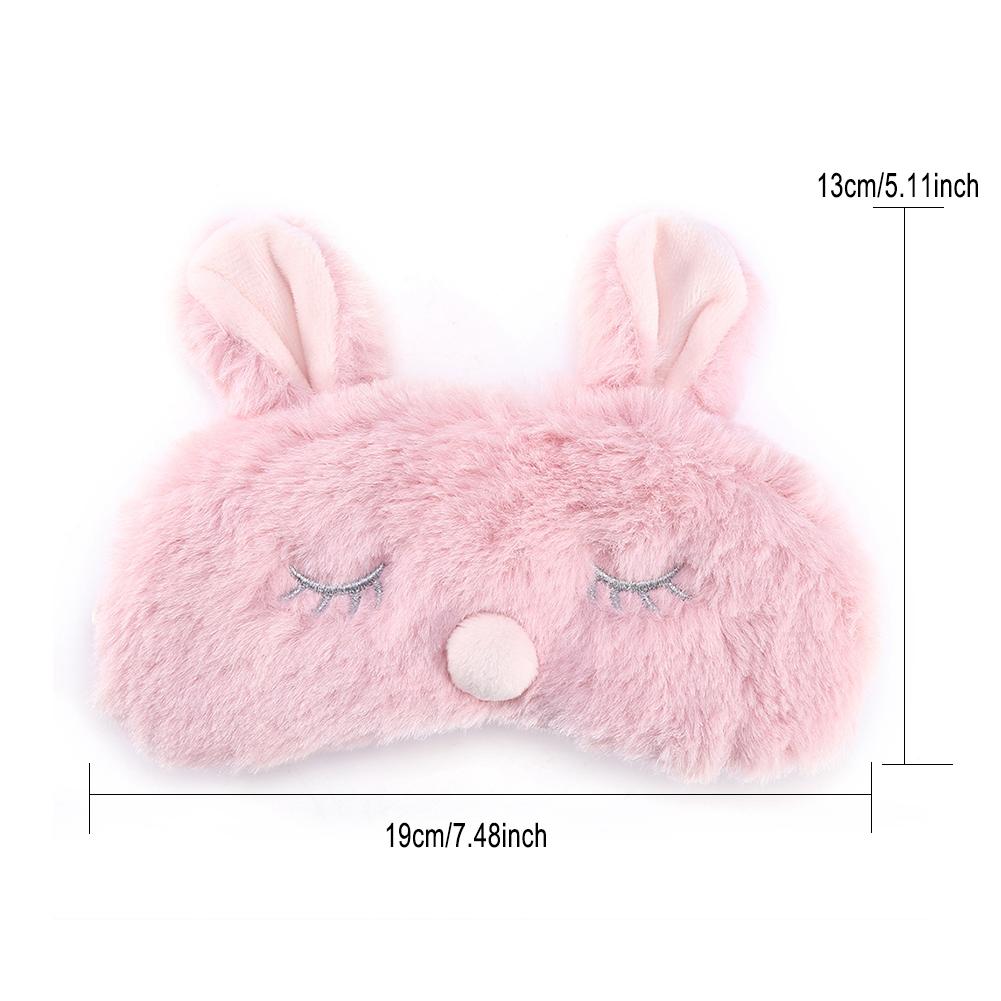 Sleeping Eye Mask 5 Colors Cute Animal Eye Cover Sleeping Mask Christmas Deer Winter Carton Nap Eye Shade Mask