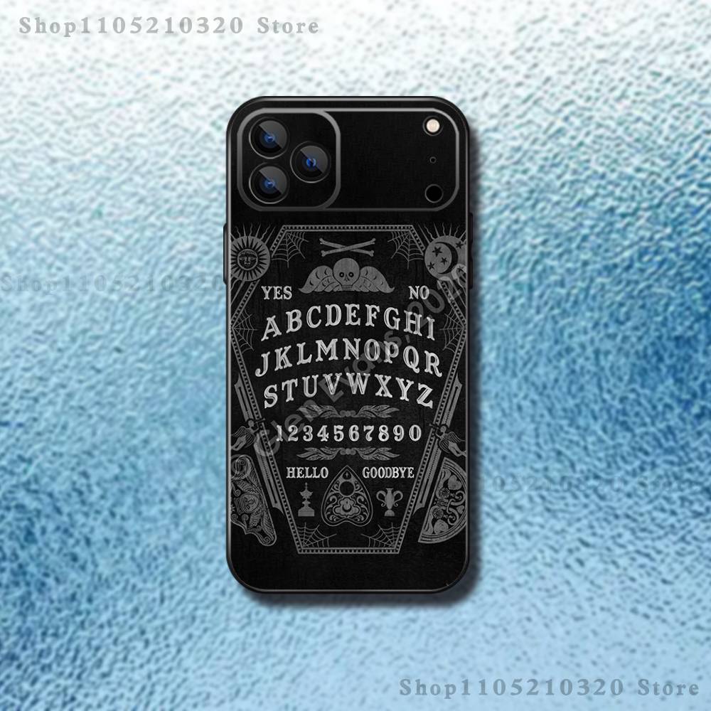 Supernatural Art Ouija Board Phone Case For iPhone 17,16,15,14,13,12,11,Pro Max,XSX,,XR,SE,Mini,8,7,Soft Silicone Black Cover