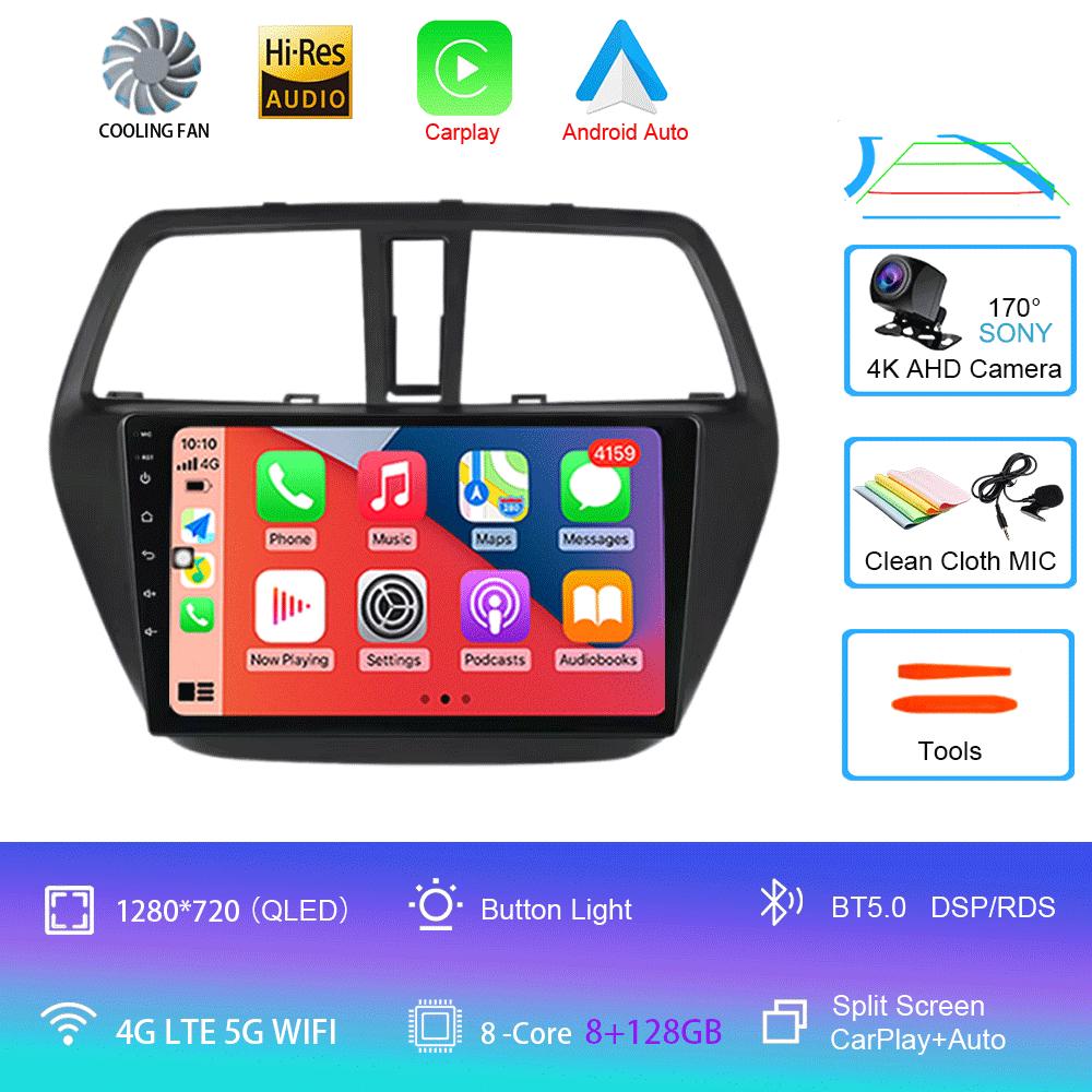 Android 14 Car Radio For Suzuki SX4 2006-2014 Multimedia Video Player 2 Din 4G WIFI Wireles Carplay Navigation GPS RDS Head Unit