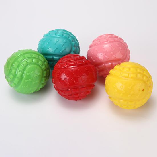 Pet Toy Bite-Resistant Tooth Cleaning Texture Medium Large Dogs Chew Toy Elastic Rebound Sound Making Pet Dog Toy