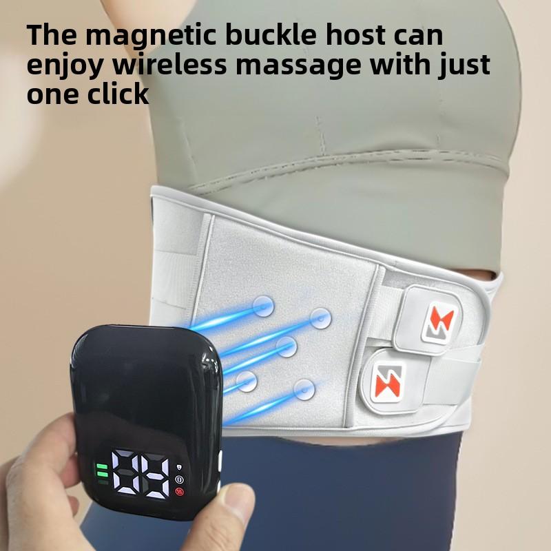 Heating Waist Belt Lumbar Spine Correction Warm Compress Palace Cold Massager Heating Physiotherapy Waist Vibration Massager