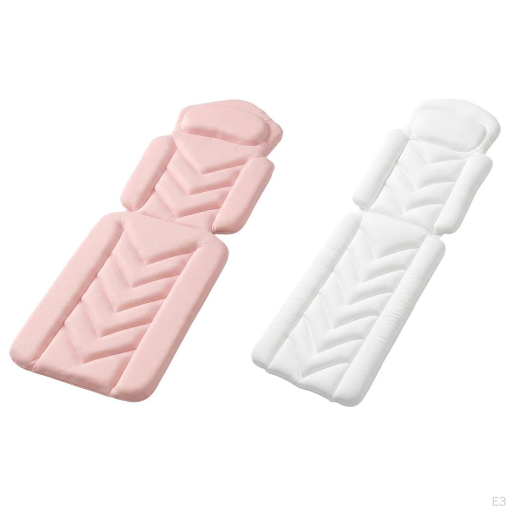 Cuscino per Vasca da Bagno, Tappetino, Ergonomico, Antiscivolo, Cuscino per Spa, Anziani