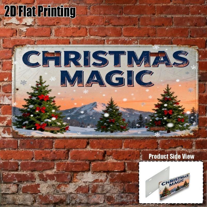 Motorcycle Souvenir License Plate, Metal Auto Wall Decor 15x30cm
