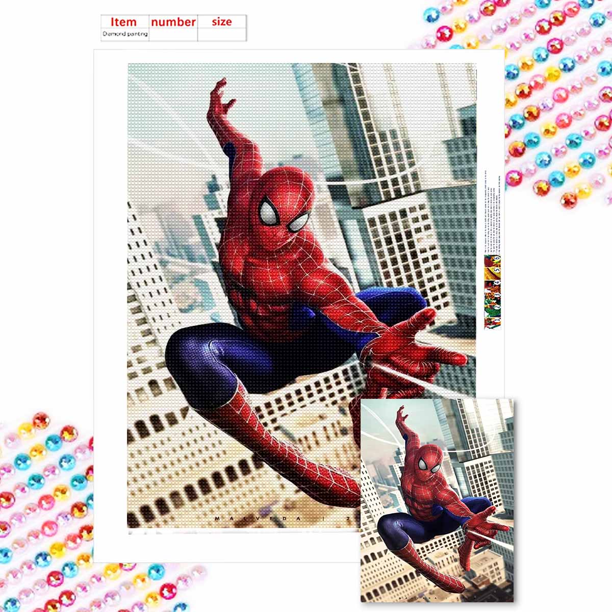 

Полная круглая алмазная живопись Герой битвы Искусство Стразы Картина Мозаика DIY 5D Вышивка крестом Домашнее украшение Round 40x50cm