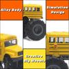 Monster School Bus Die Cast Metal Model Pullback Action Toy Monster Truck Alloy Big Wheels Play Vehicle Car Gifts for Boys Girls