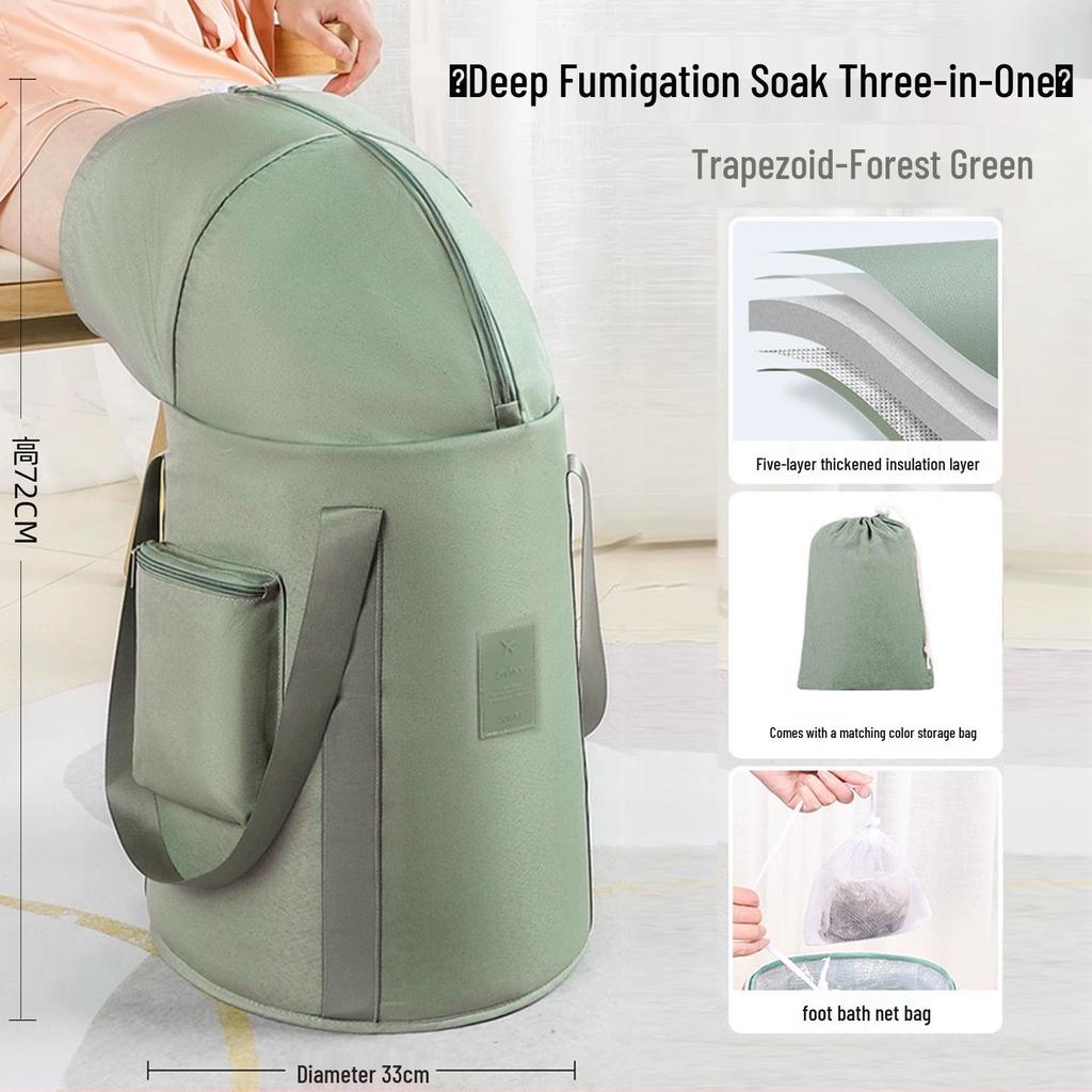 Thickened Portable Insulated Foot Bath: Folding, Deep, Travel-Friendly Foot Basin for Adults