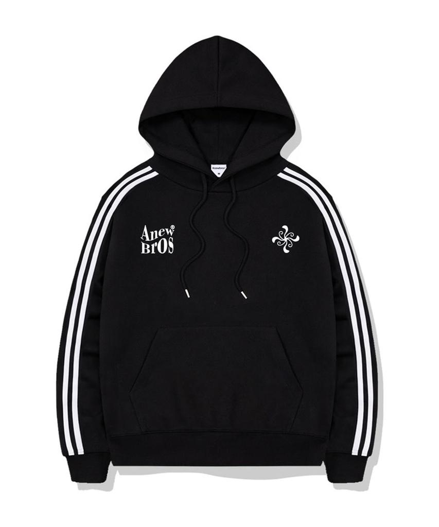 ANEWBROS Bro Emblem Track Oversized Hoodie 4 Colors [Anbi_8004]