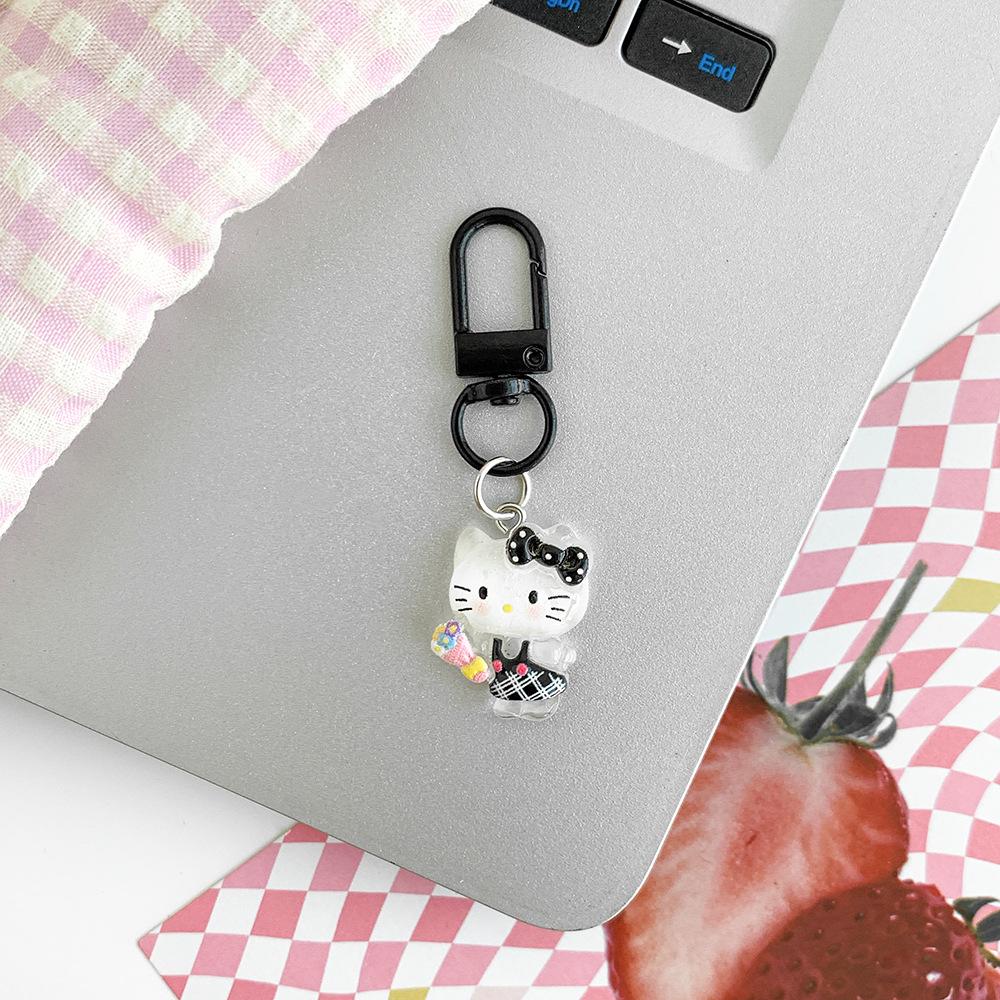 Cat Luminous Keychain: Small Gift Bag Pendant & Accessory