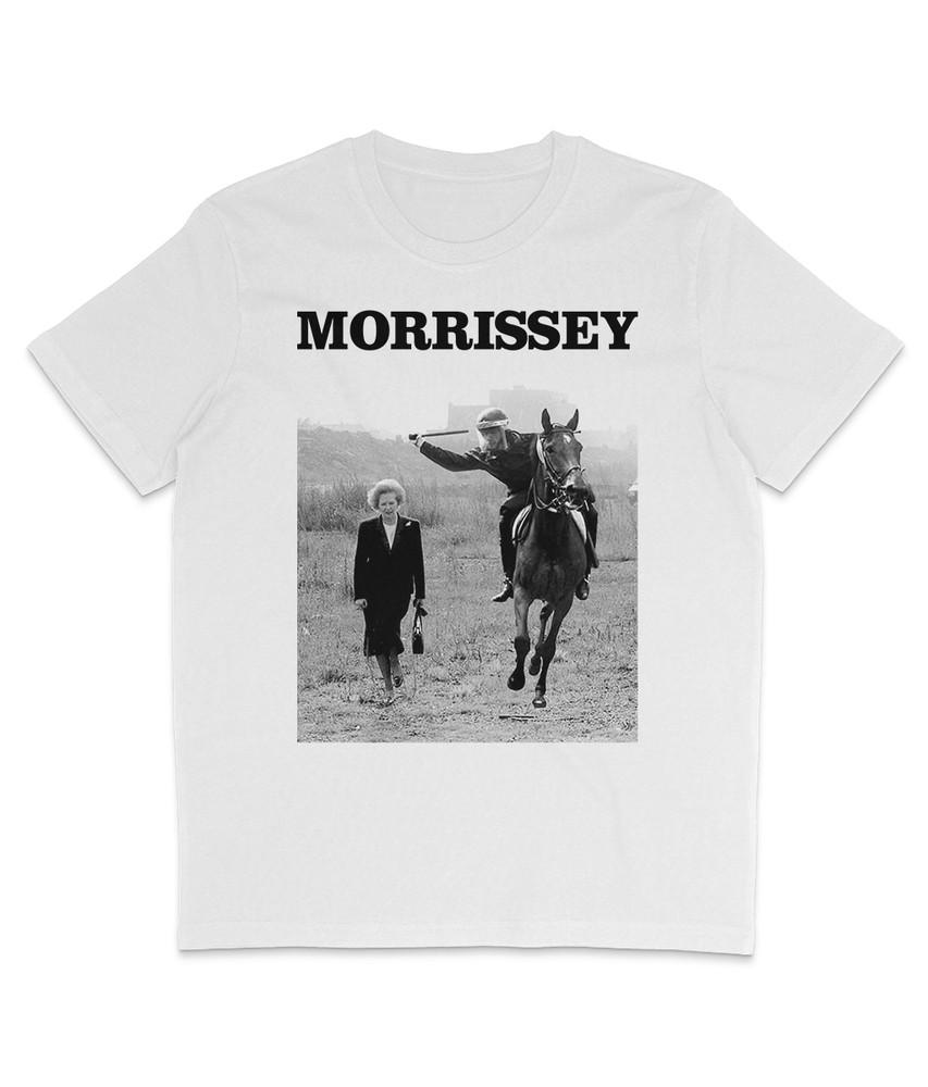 

Morrissey - Tour 2018 - Full Backdrop - Black Text -Organic T Shirt - The Smiths XL