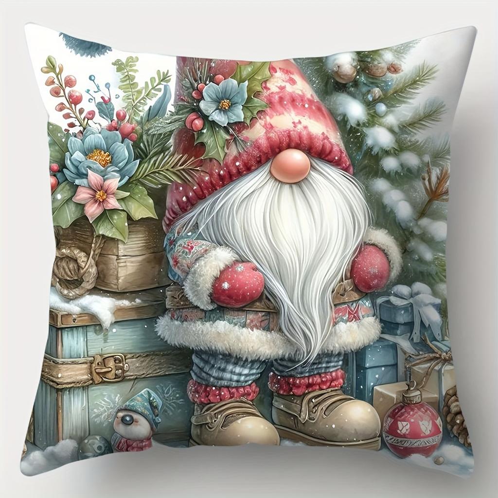 Christmas Dwarf Pillowcase Merry Christmas Holiday Party Decoration Living Room Sofa Cushion Cover Various Room Home Decoration