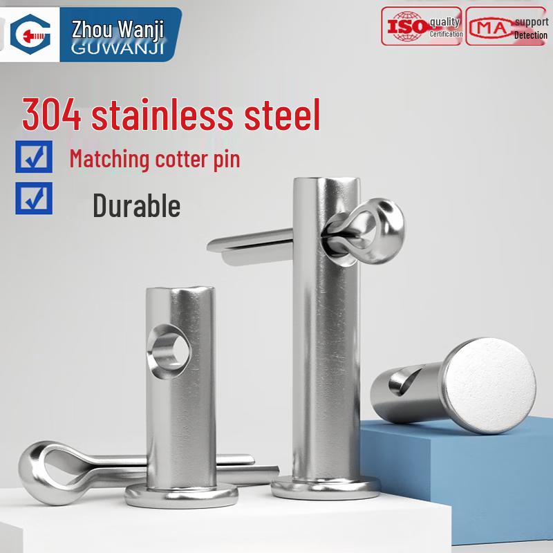 GUWANJI 304 Stainless Steel Perforated Pin & Cotter Pin Set
