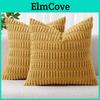 Cotton Wheat Stripe Pattern Pillow Cover For Bedroom And Living Room Sofa Decor