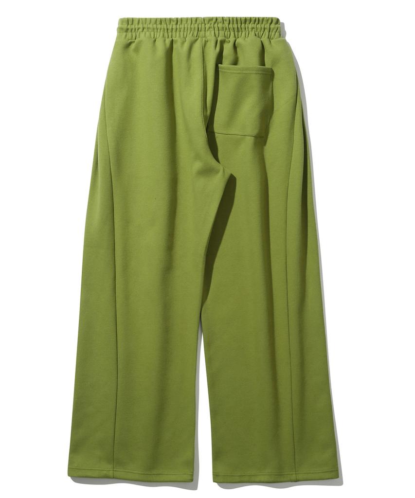BASEMOMENT Side Tuck Wide Sweatpants Avocado