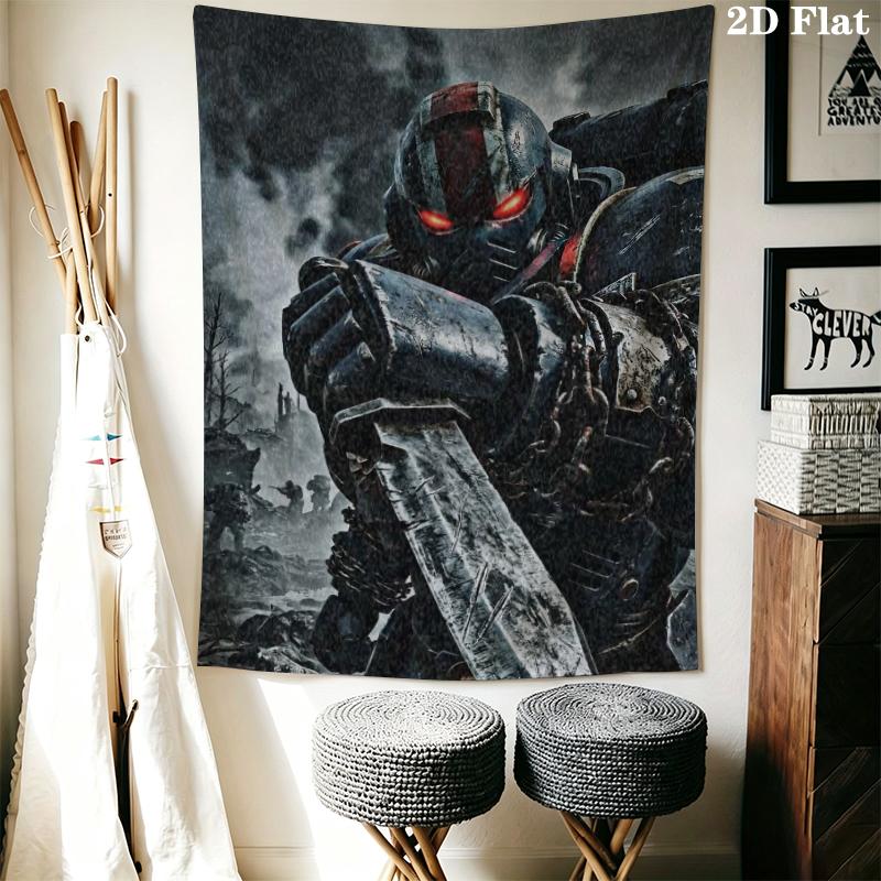Warhammer 40K Wall Tapestry Aesthetic Wall Hanging Printed Fabric Blanket Decorative Tapestries for Bedroom Living Room Home Decor