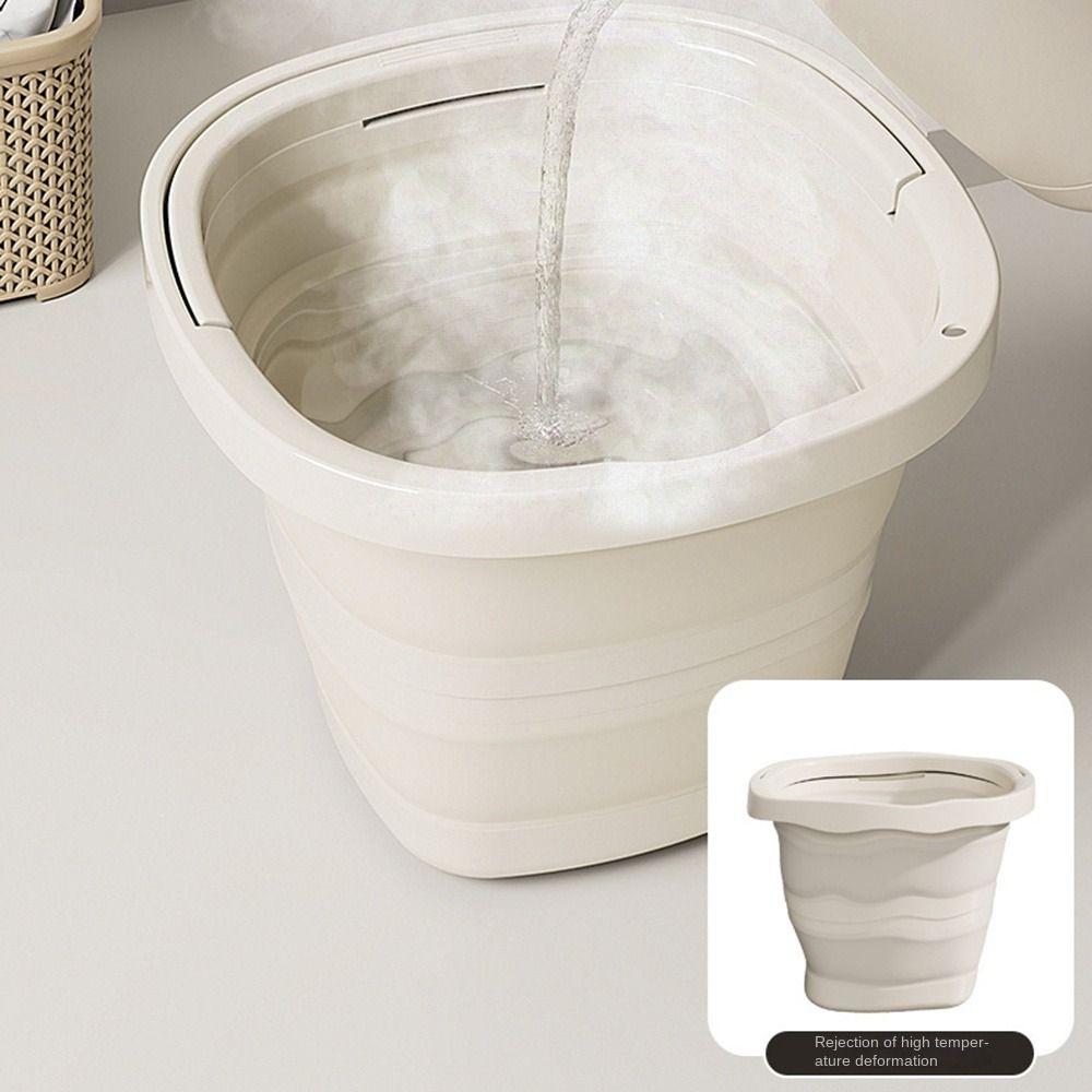 Space-Saving Foot Soaking Bucket Multifunctional Outdoor Fishing Bucket  For Car Wash, Camping