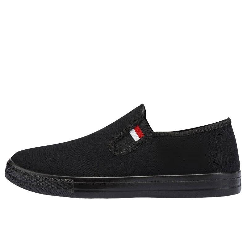 One-pedal men's shoes spring and summer old Beijing canvas shoes casual versatile men's and women's lazy shoes