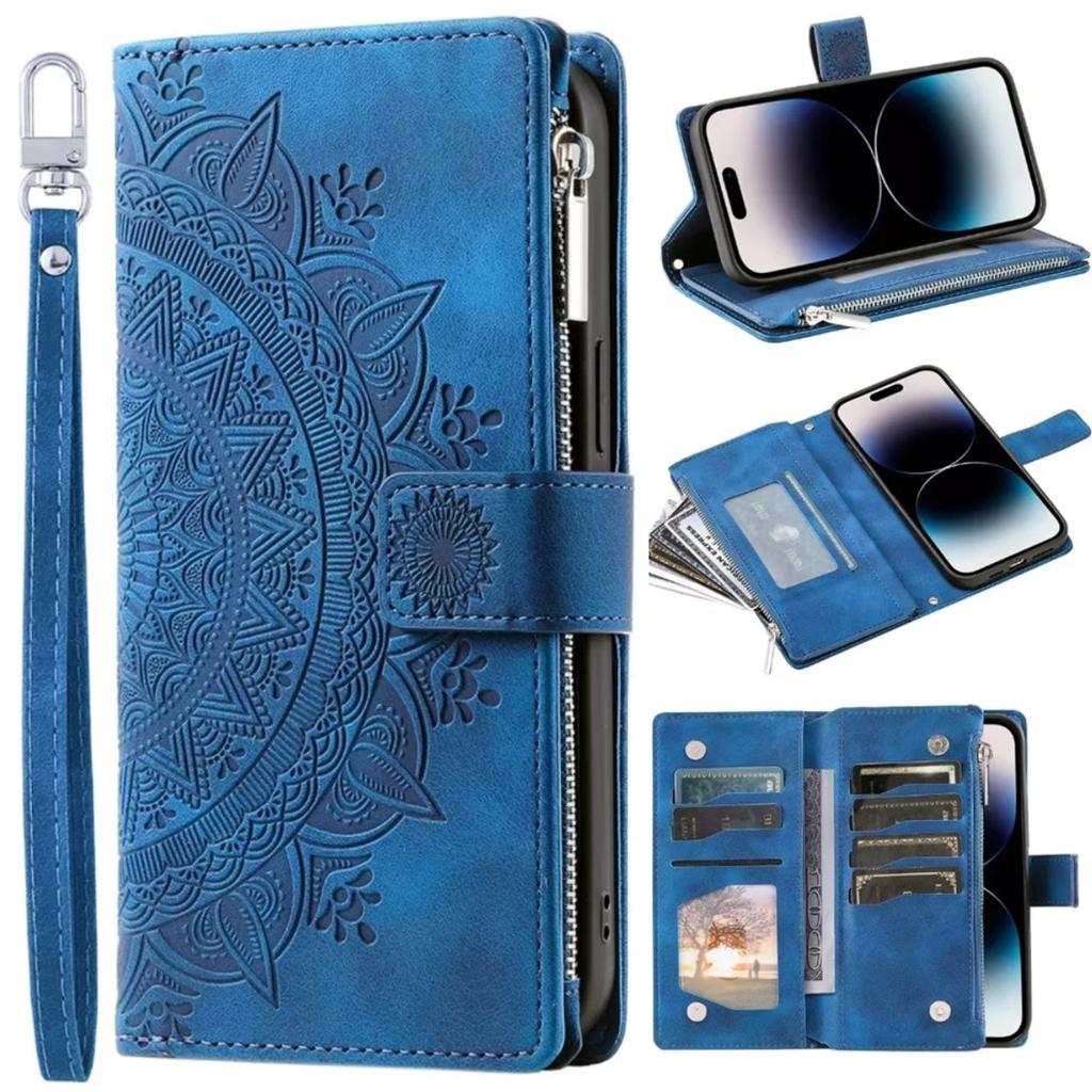 Leather Flip Case For Samsung Galaxy S26 S25 S23 S24 Ultra S22 S21 Plus S20 FE + 20 10 9 Card Wallet Embossing Phone Bag