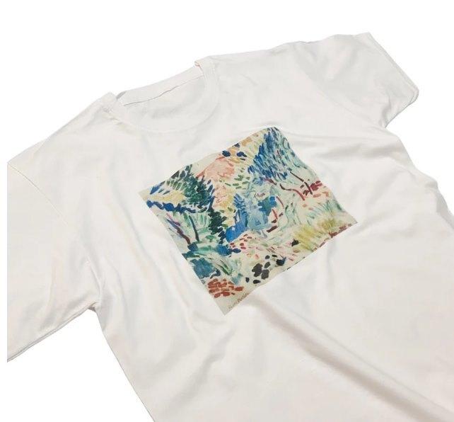 

Henri Matisse T-Shirt Landscape at Collioure Vintage Abstract Art Top XL