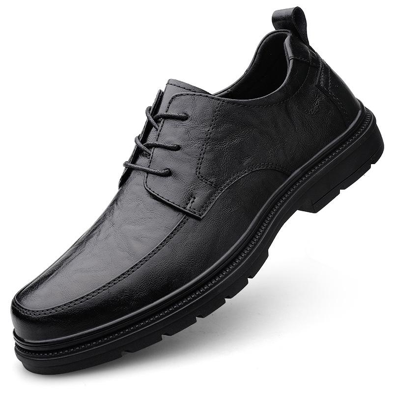 Men s Leather Shoes with 5cm Invisible Height Boost, Formal/Casual, Size 37, Ideal for Weddings and Business. 45
