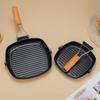Portable Hand Forging Cast Iron Pan Foldable Uncoated Picnic Grill Pan Non Stick No Lid Steak Frying Pan Outdoor BBQ