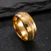 New Titanium Steel Ring: Frosted, Rotatable, Hip Hop Style, Stainless Steel Jewelry Set