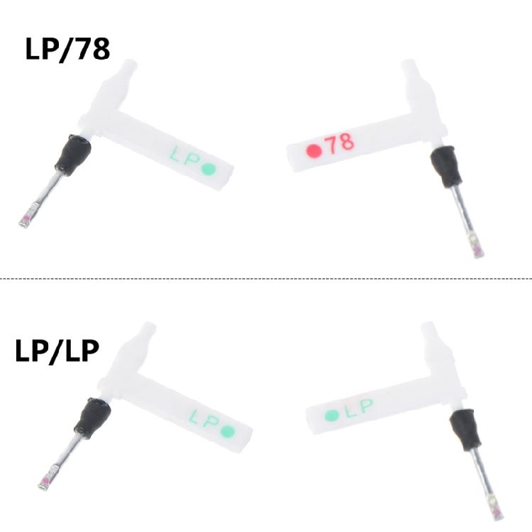 Doppelnadel Stereo-Tonabnehmer für Vinyl für LP/für LP RPM Plattenspieler Schallplattennadel Stylus