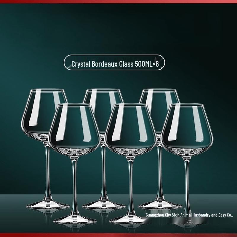 MDNG One-piece Molded Glass Red Wine Glasses