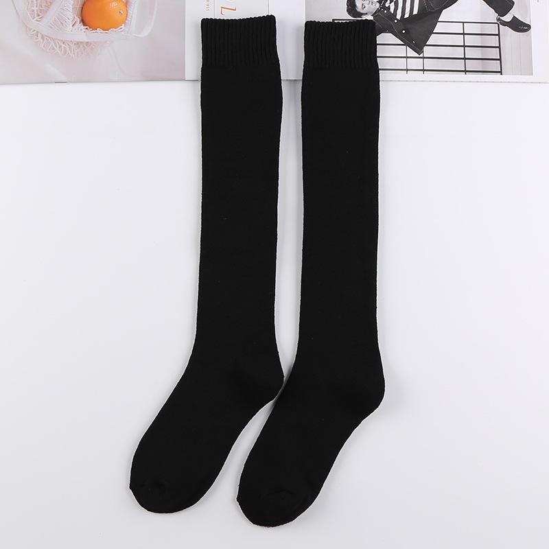 Terry Mid-Calf Socks: Warm, Thick, Velvet-Enhanced Cotton for Men & Women - Perfect for Autumn & Winter