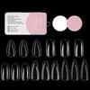 100Pcs/Box Nails No Polishing Press On False Nails Polishing-Free Nail Patch High Transparent Soft Gel Nail Tips For Extension