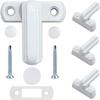 4 Window Lock-Zinc Alloy-4PCS White Door Lock-Home Security For Various Door Window-House Security UPVC/PVC ZeGoods