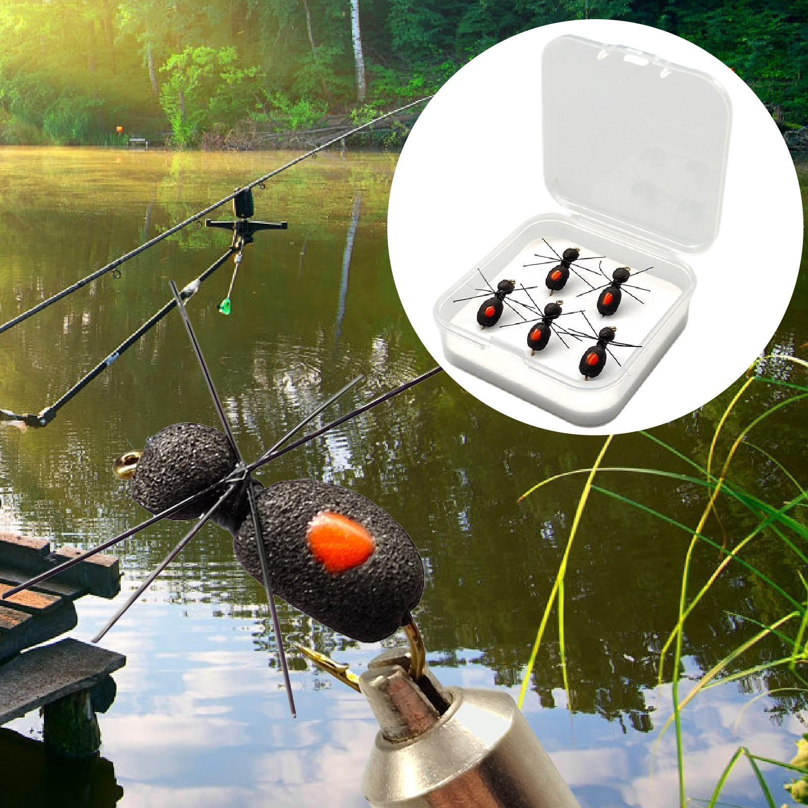 

5 наборов нахлыстовых приманок с крючком для ловли рыбы на озере и активного отдыха Style A