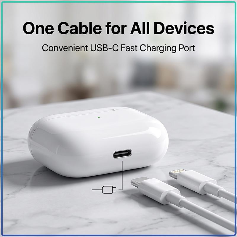 Bluetooth Earphone Air Pro With One Tap Setup Fast Auto Connect Stable Signal And Clear Sound Quality For All Devices