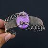 Purpurite Pure Copper Wire Wrapped Handmade Jewelry Bangle Bracelet Adjustable For Gift