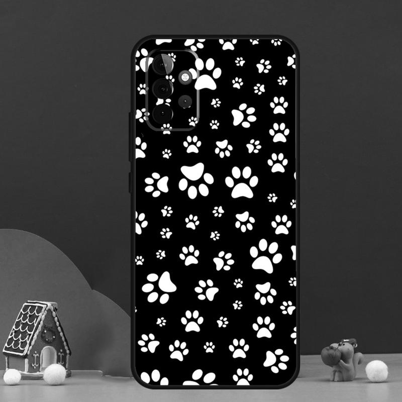 Animal Dog Paw Prints Case For Samsung Galaxy A17 A06 A16 A56 A36 A54 A34 A14 A52 A32 A13 A23 A33 A53 A15 A35 A55