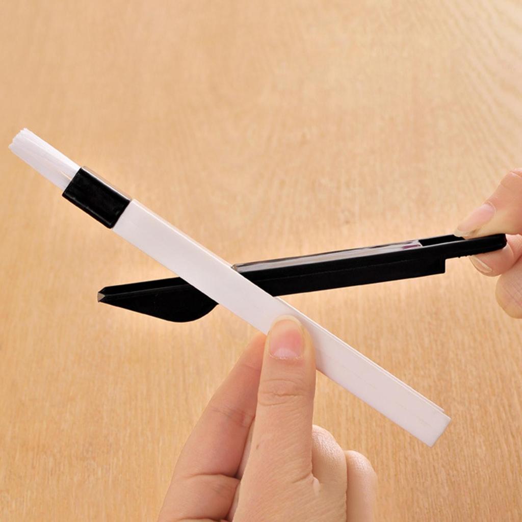 Groove Cleaning Brush Multi-Purpose Slot Cleaner Multi-Functional Groove Brush With Detachable Dustpan For Bathroom Washbasin