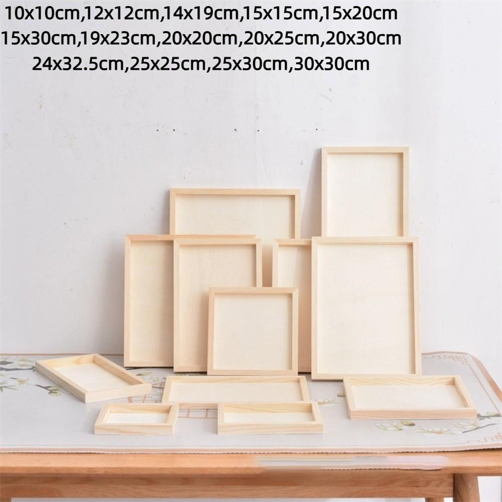 Wooden Picture Frame Multi Size Wooden Photo Holder Art Puzzle Holder  Children Painting Drawing