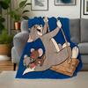 Adesivi Murali Cartoni Animati per Bambini Tom & Jerry Decorazione per la Casa Poster Murale Artistico RegaloCoperta Plaid in Flanella per Divano, Letto, Viaggio, Campeggio, Ufficio