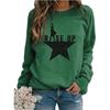 Women's Graphic Crew Neck Sweatshirt Long Sleeve Loose Casual Western Pullover