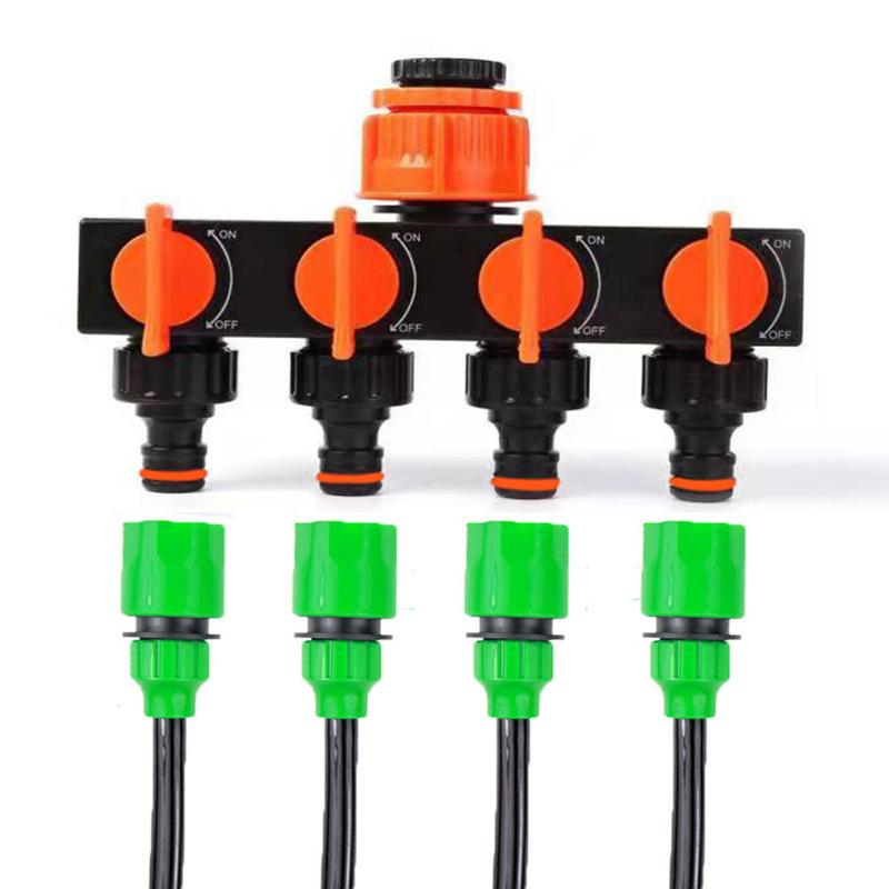 

1 шт. Перемикач 4-ходовий Розподільник води для крана З перемикачем Чотириходовий клапан для водопровідної труби Шланговий патрубок З єднувачі для крана