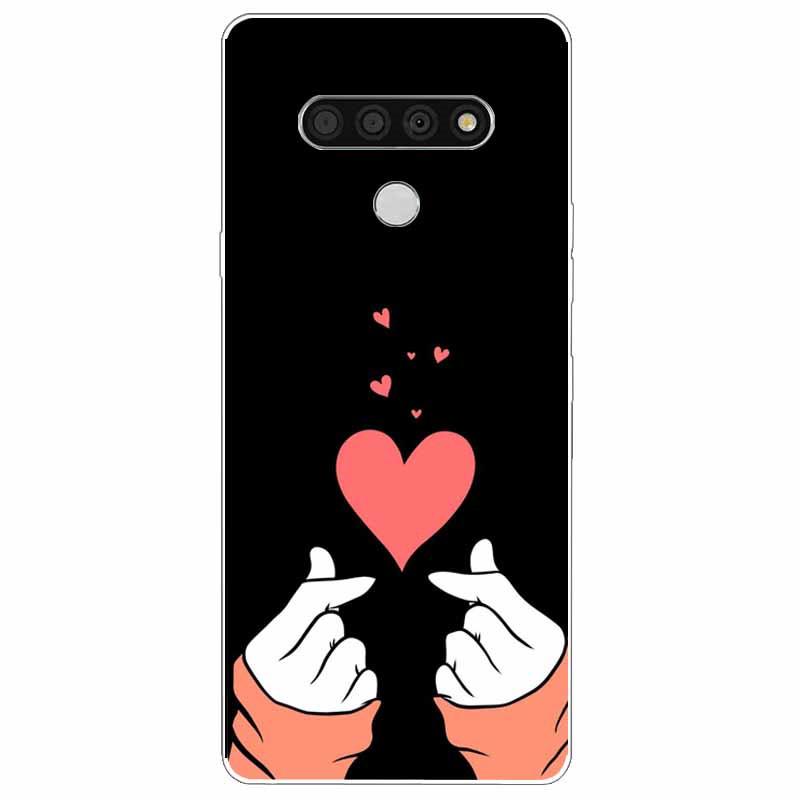 Soft Print Cover For LG K51 K61 V50 V60 Thinq Case Cute Cat Silicone Coque for LG K61 V50 Thinq Cases K 61 Shockproof Shell Bag