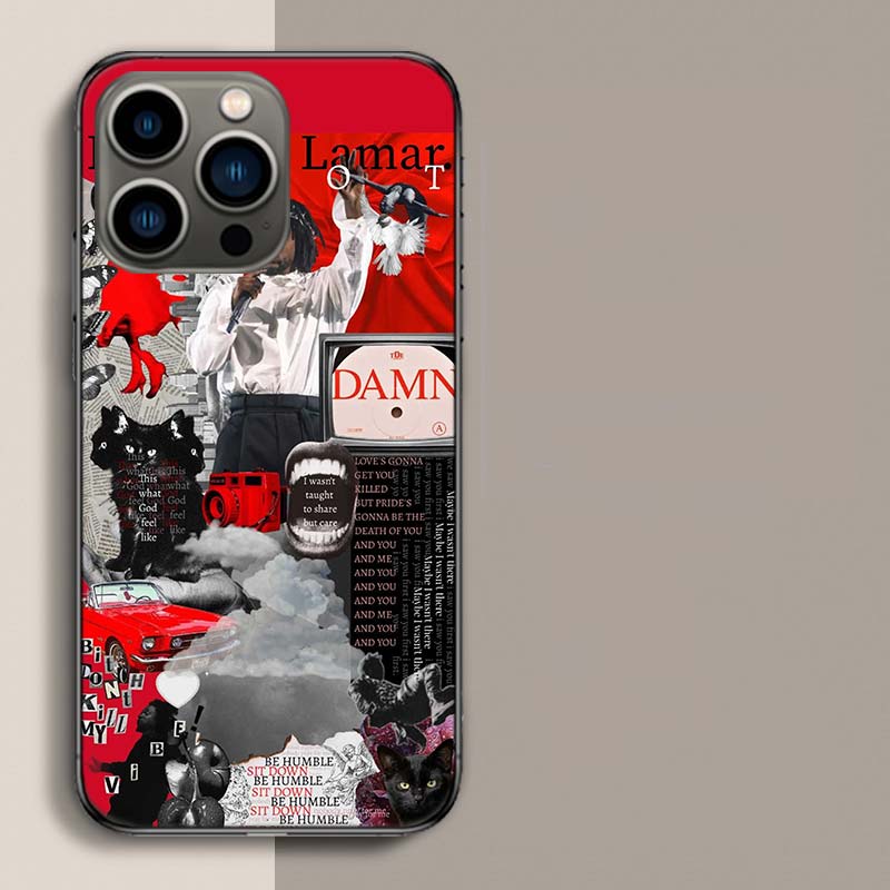 Kendrick Lamar DAMN Phone Case For Iphone 17 Air 15 Pro 14 Plus 16 Pro Max 12 13 Mini 11 16E X XS Cover Cute Fundas