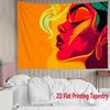 Female sexy face Digital printing polyester wall tapestry suitable for use in living rooms bedrooms offices bars party