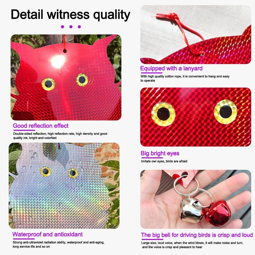 Schädlingsbekämpfung Vogelabwehr Abschreckgeräte Hängende Vogelabwehr Eule Künstliche Vogelscheuche Outdoor