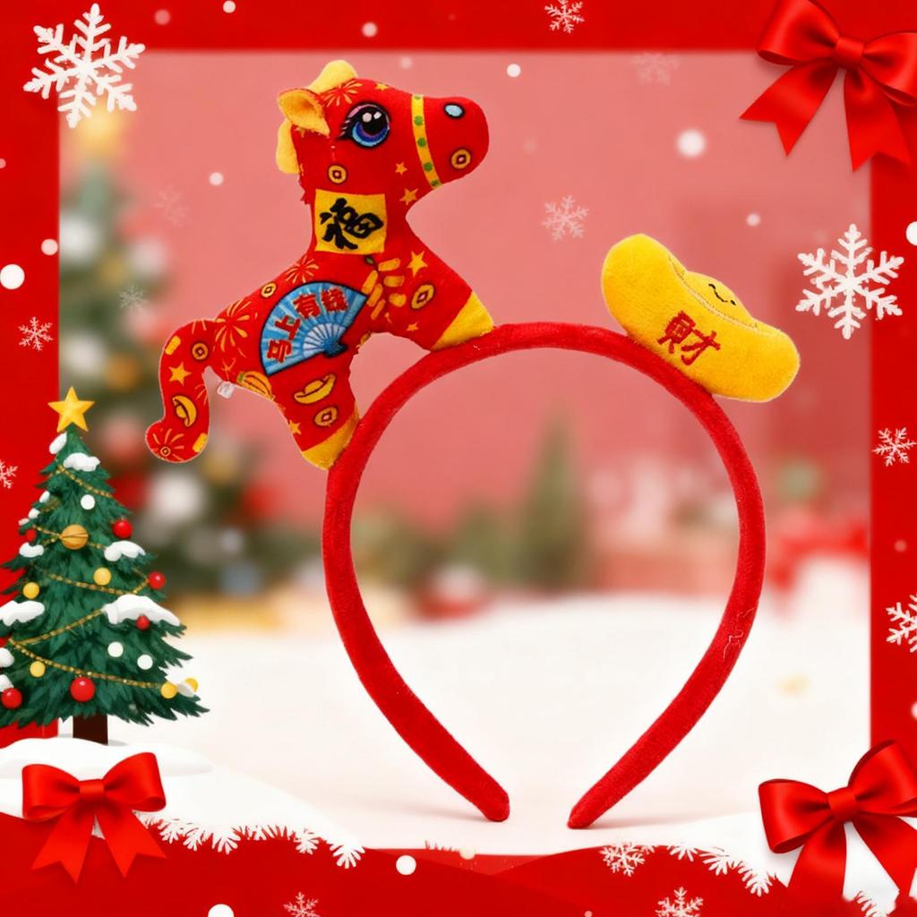 1PC Cosplay Headbands Funny Cute Hair Hoop Headwear Animal Cosplay Costume Headwear For Christmas Carnival Theme Party Dress-Up