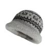 Autumn and winter hats, women's knitted ear protectors, handmade wool hats, thickened thermal basin hats, cold-proof mother hats, handmade embroidery