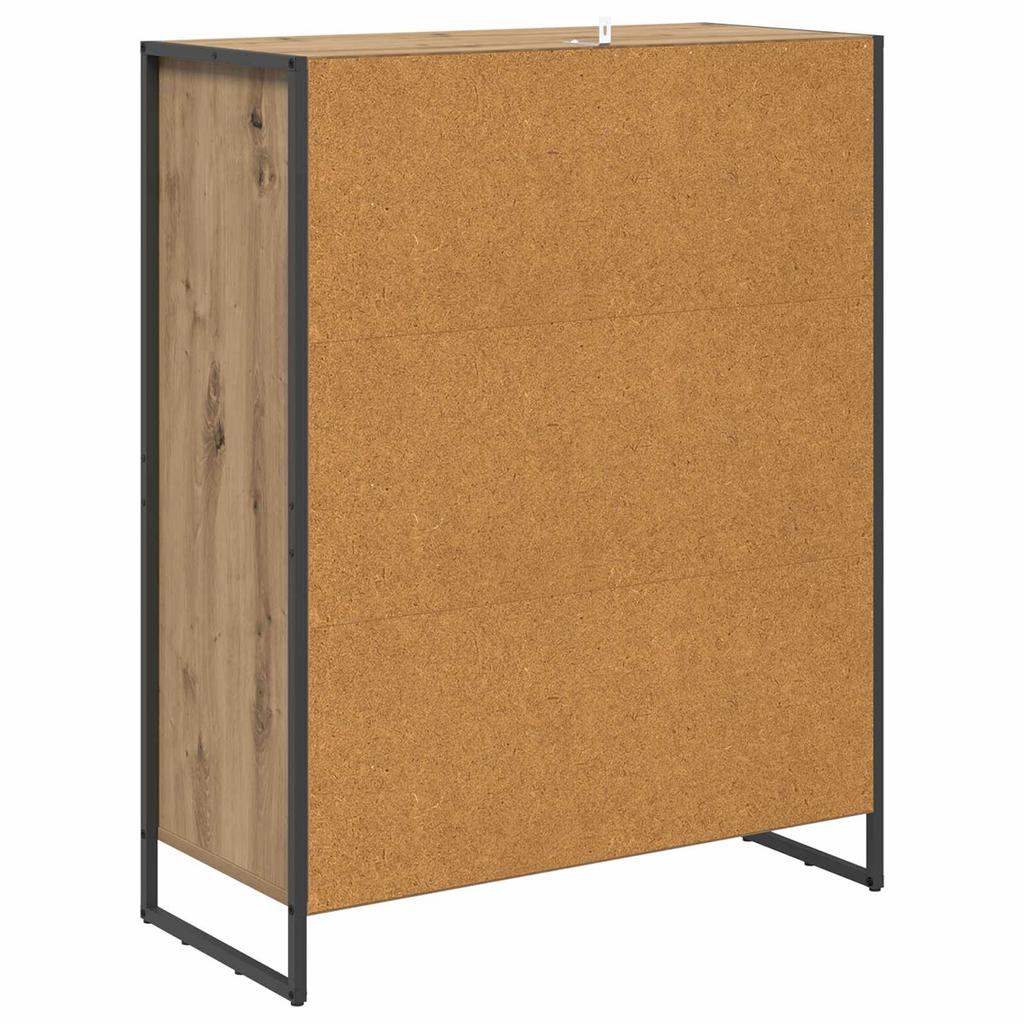 Shoe Cabinet Artisan Oak 79 x 36 x 100 cm Engineered Wood