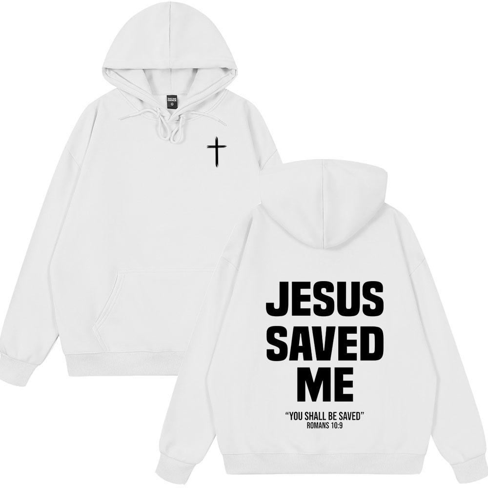 Christlicher Jesus hat mich gerettet Bibelvers Hoodies Männer Frauen Kleidung Mode Harajuku Stil Sweatshirts Fleece Lässig Sommerkleidung
